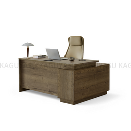 (In Stock) L Shaped Executive Desk With Storage And Privacy Panel LBZ-2141